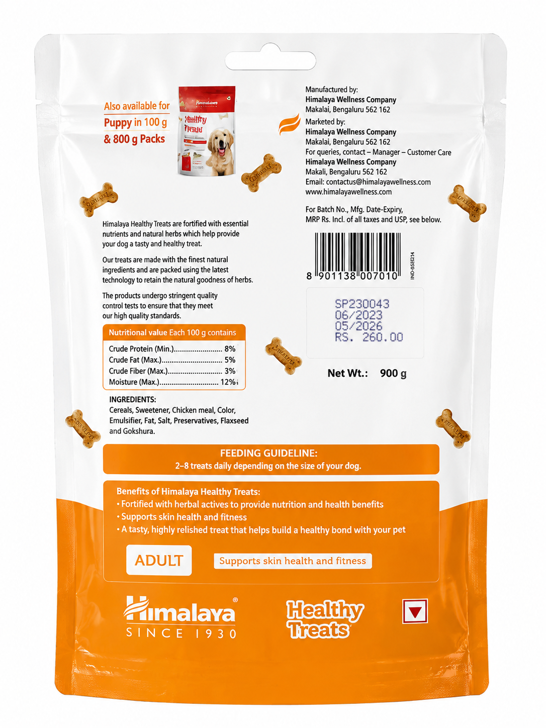 HIM HEALTHY TREATS ADULT 1 KG.