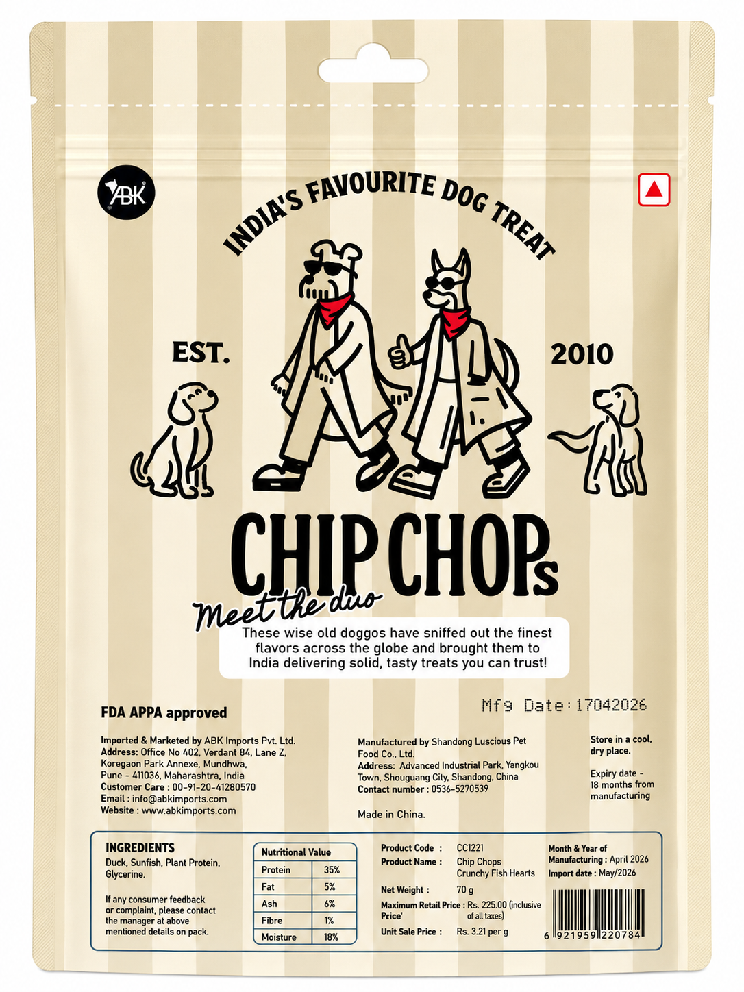 CHIP CHOPS CRUNCHY FISH WRAPS