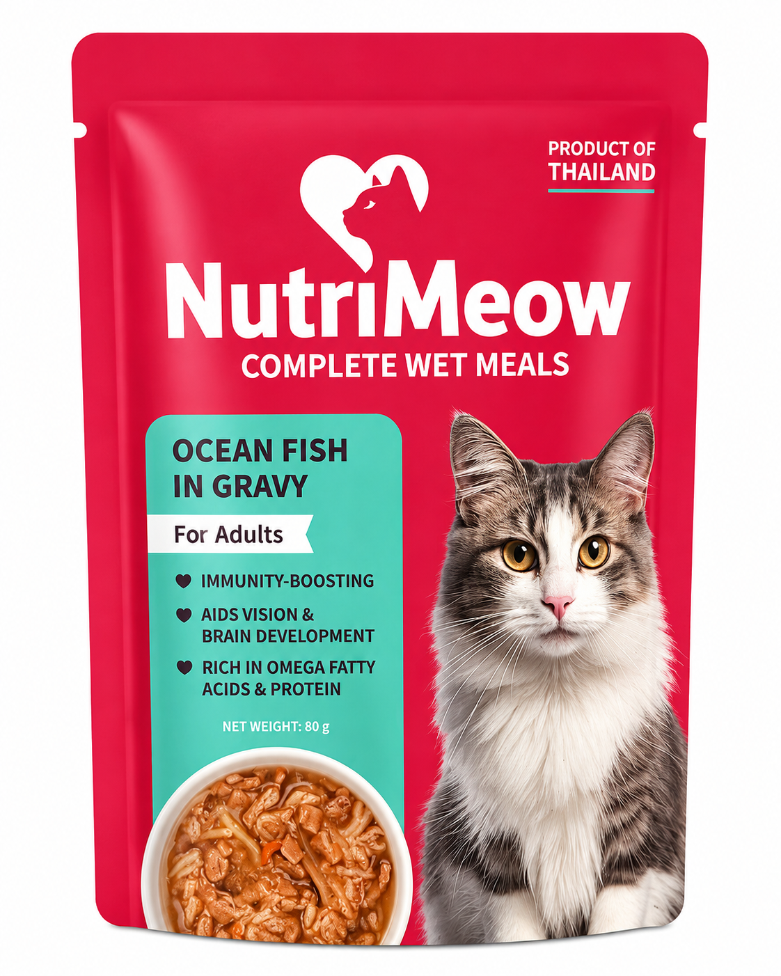 NUTRIMEOW OCEAN FISH CAT ADULT 80 G
