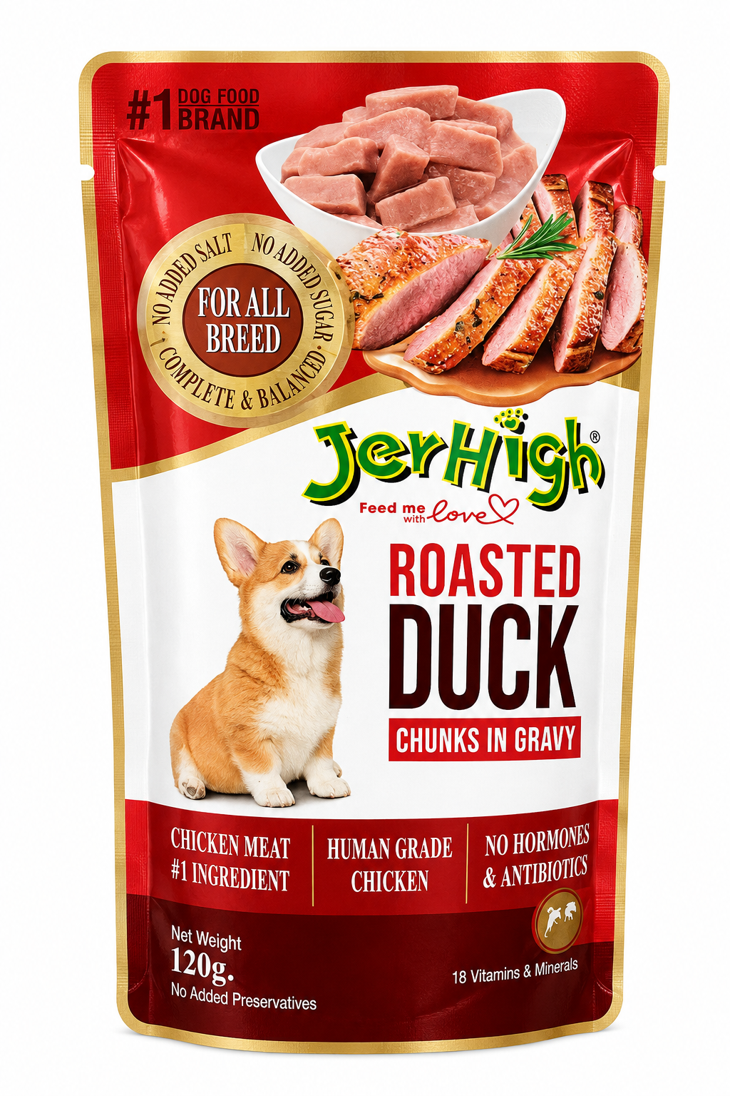 JERHIGH GRAVY ROASTED DUCK 120GM
