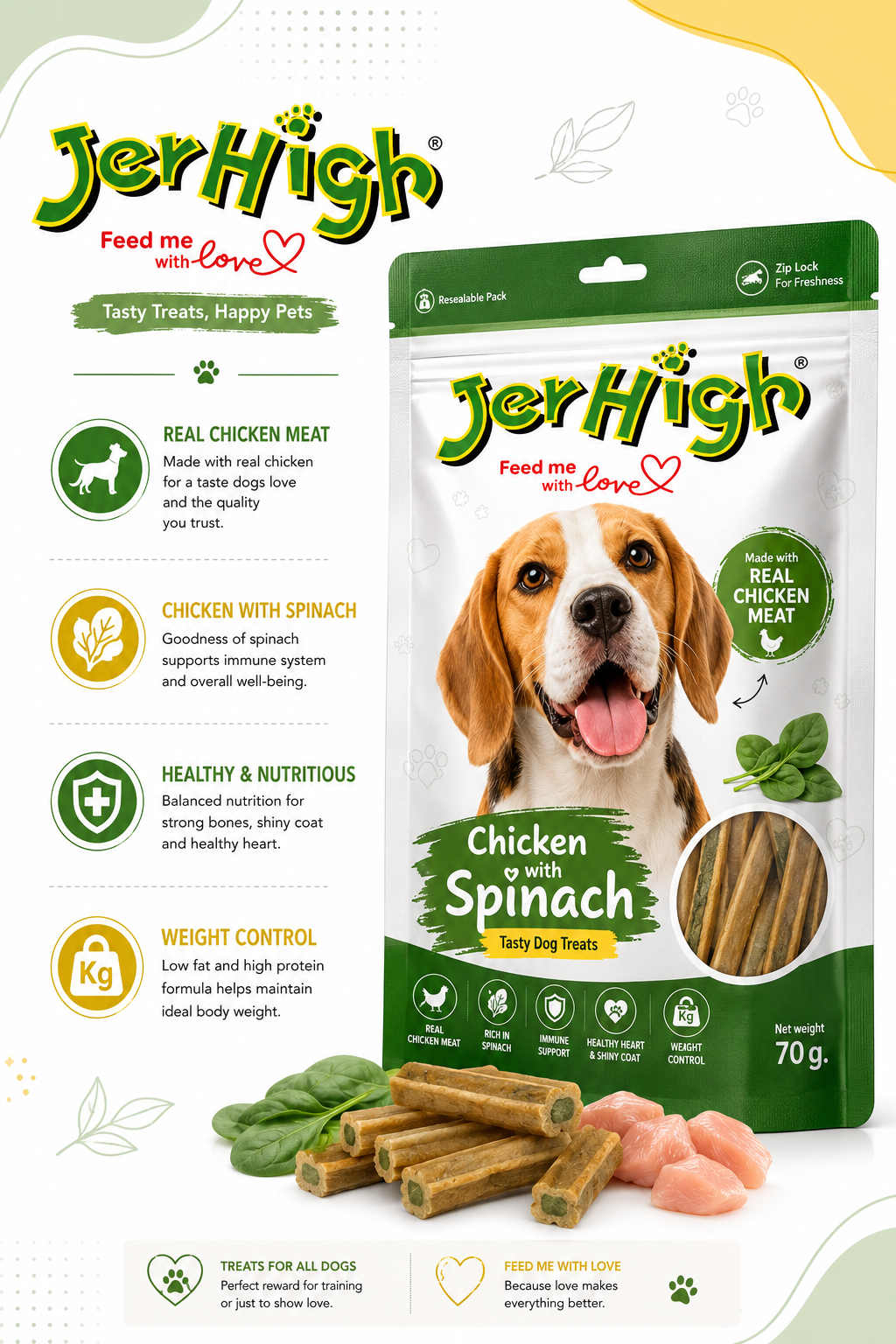 JERHIGH SPINACH 70GM