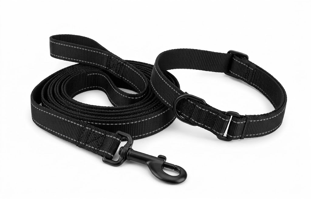 BD REFLECTING LEASE & COLLAR SET DOG