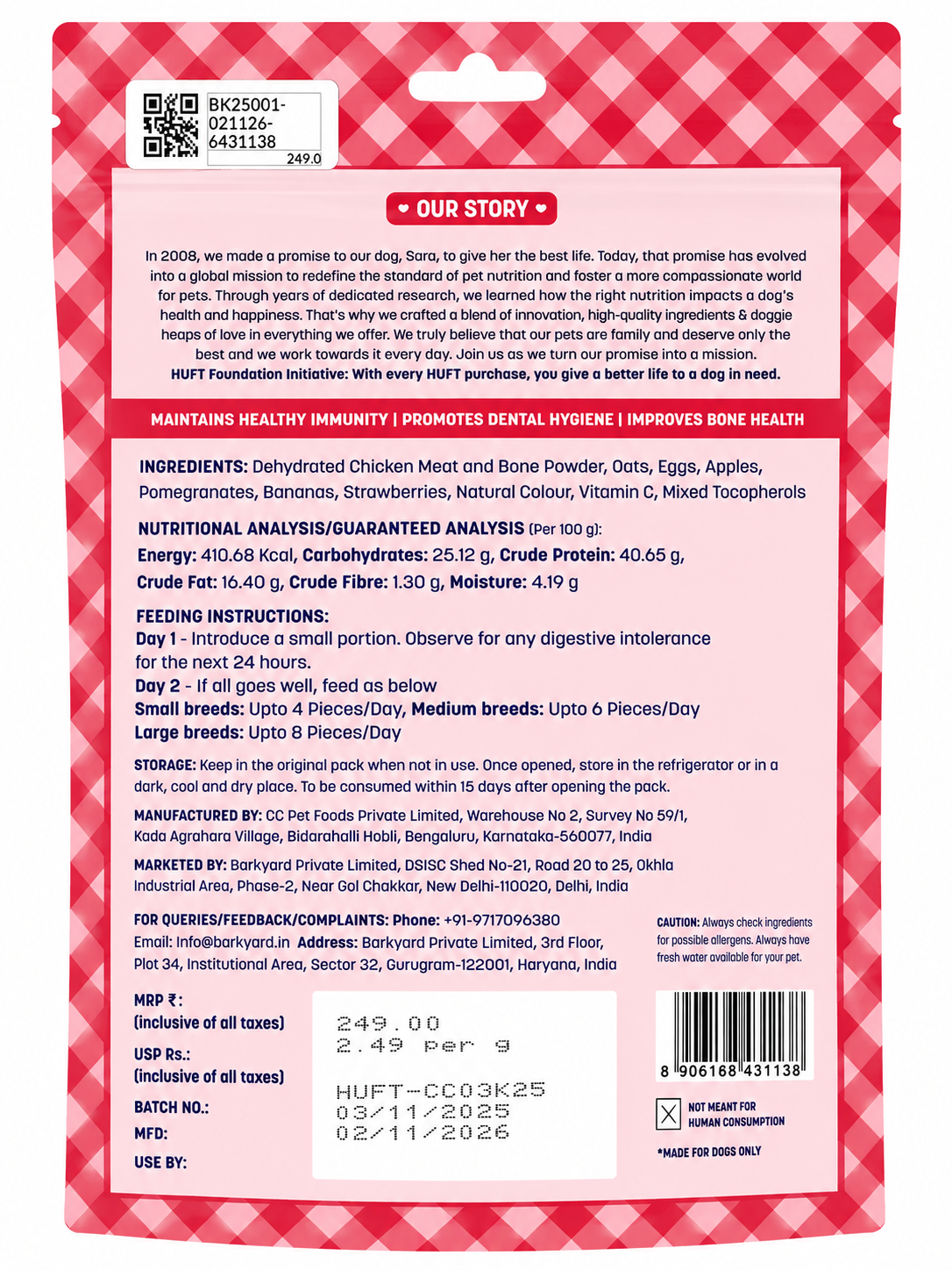 JAMMIES CHKN & MIX FRUIT JAM 100G