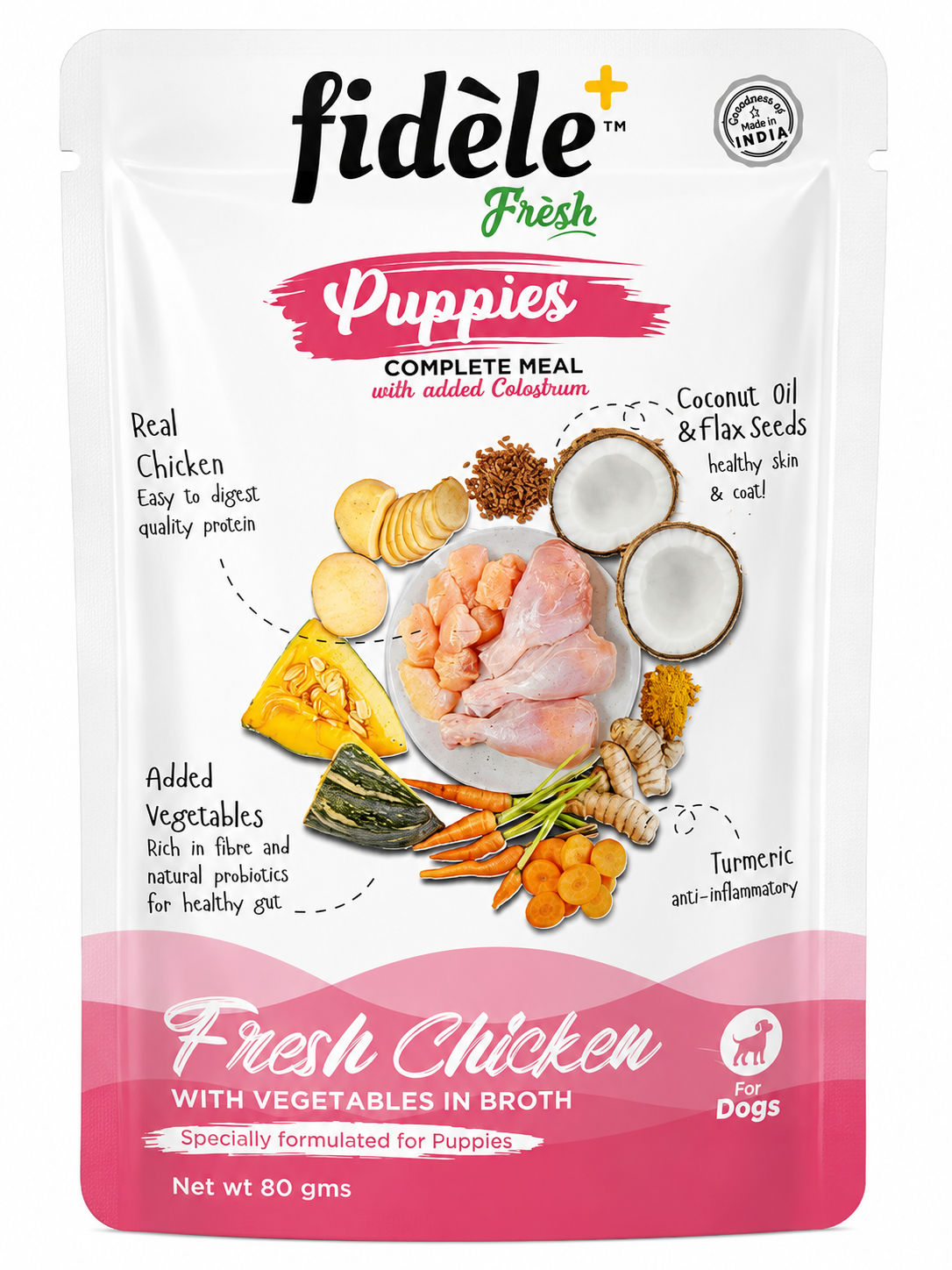 FIDELE FRESH CHICKEN VEG 100GM