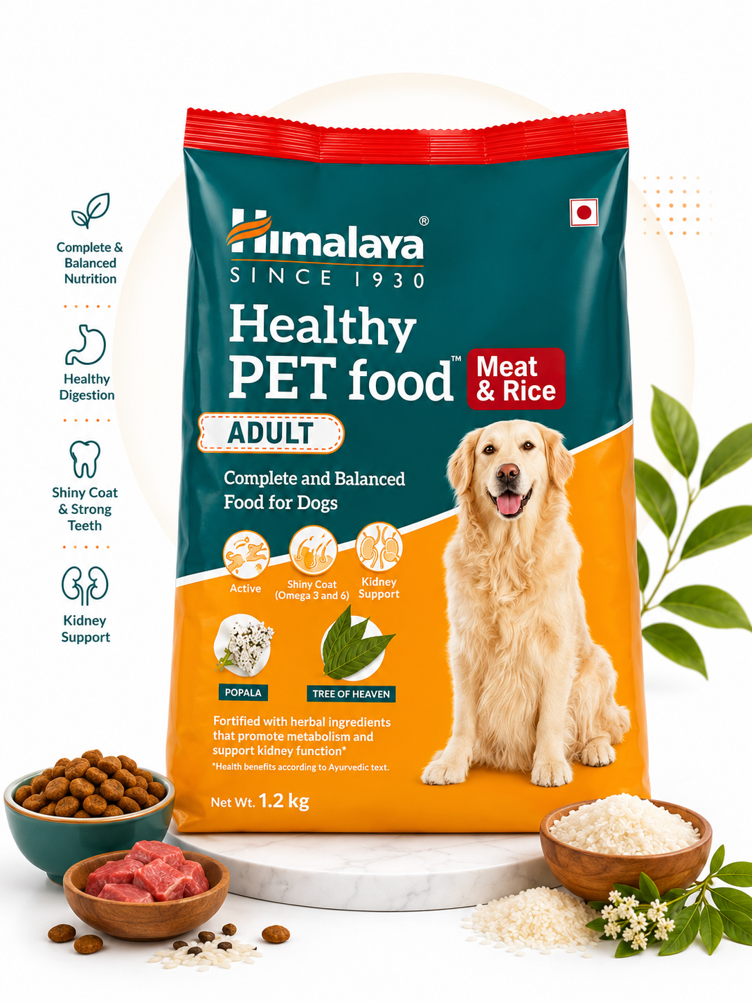 HIMALAYA HEALTHY FOOD ADULT GET 400GM TREAT FREE WITH 3KG PACK