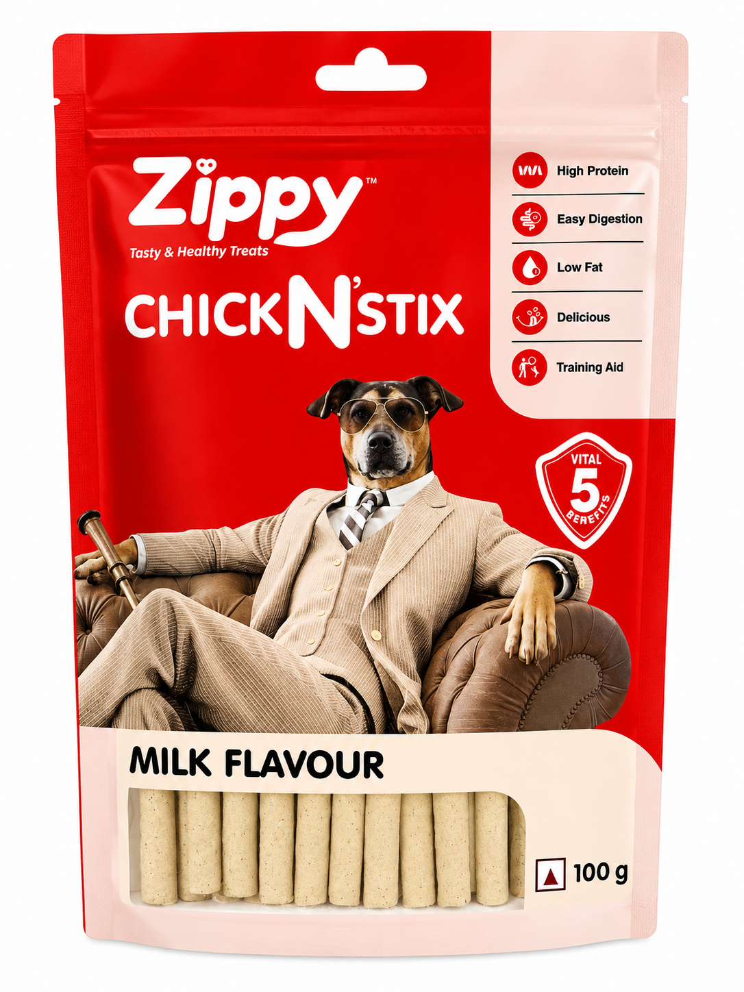 ZIPPY MILK FLAVOUR 100 GM