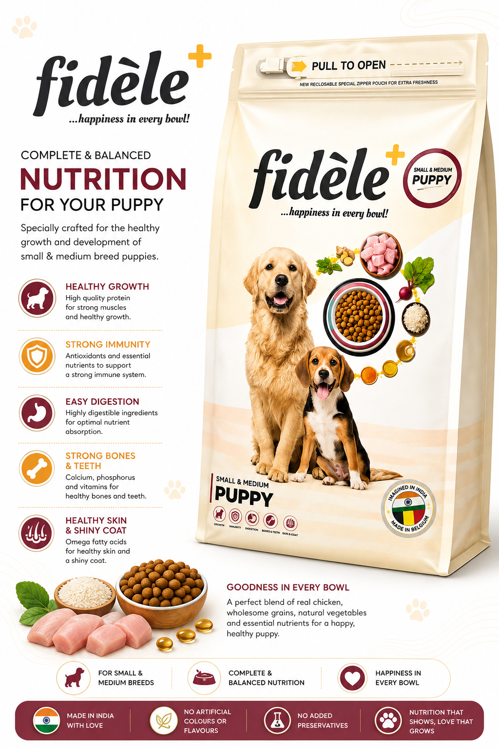 FIDELE SMALL & MEDIUM PUPPY