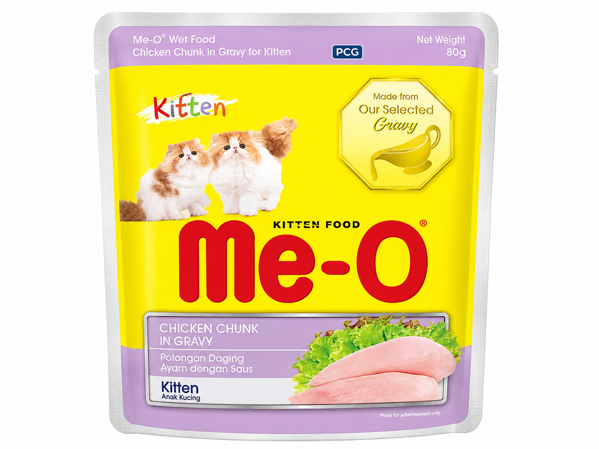 ME O POUCH CHICKEN CHUNKS 80GM