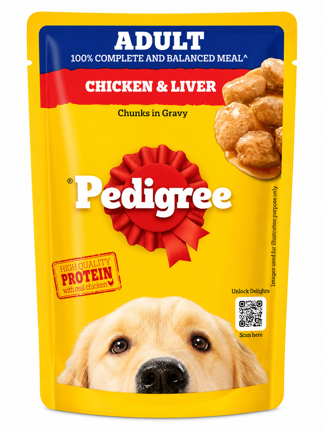 PED ADULT CHI & LIVER CHUNK IN GRAVY 130 GM