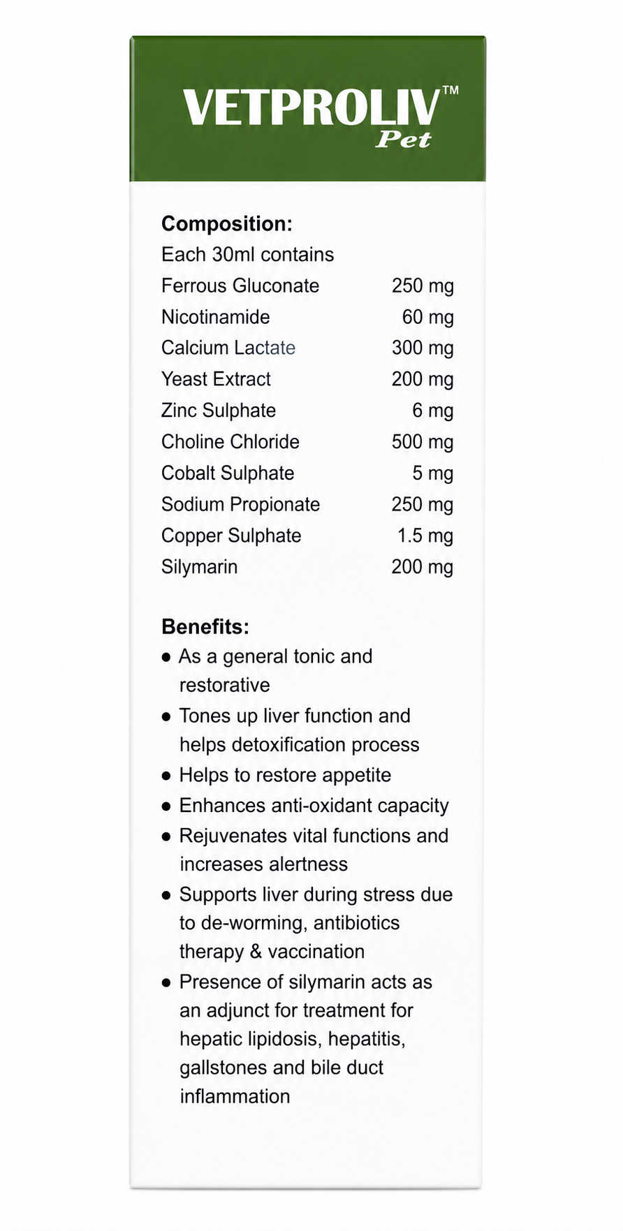 VETPRO VETPROLIV PET 200ML