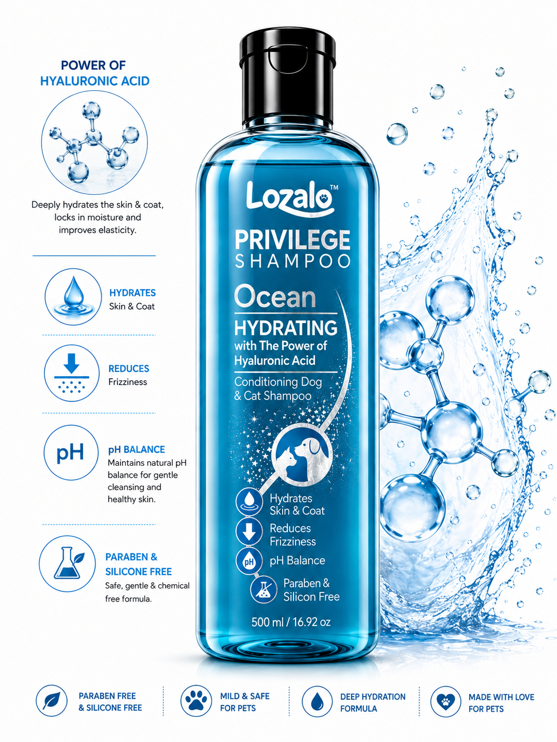 LOZALO DAILY BATH SHAMPOO 500ML