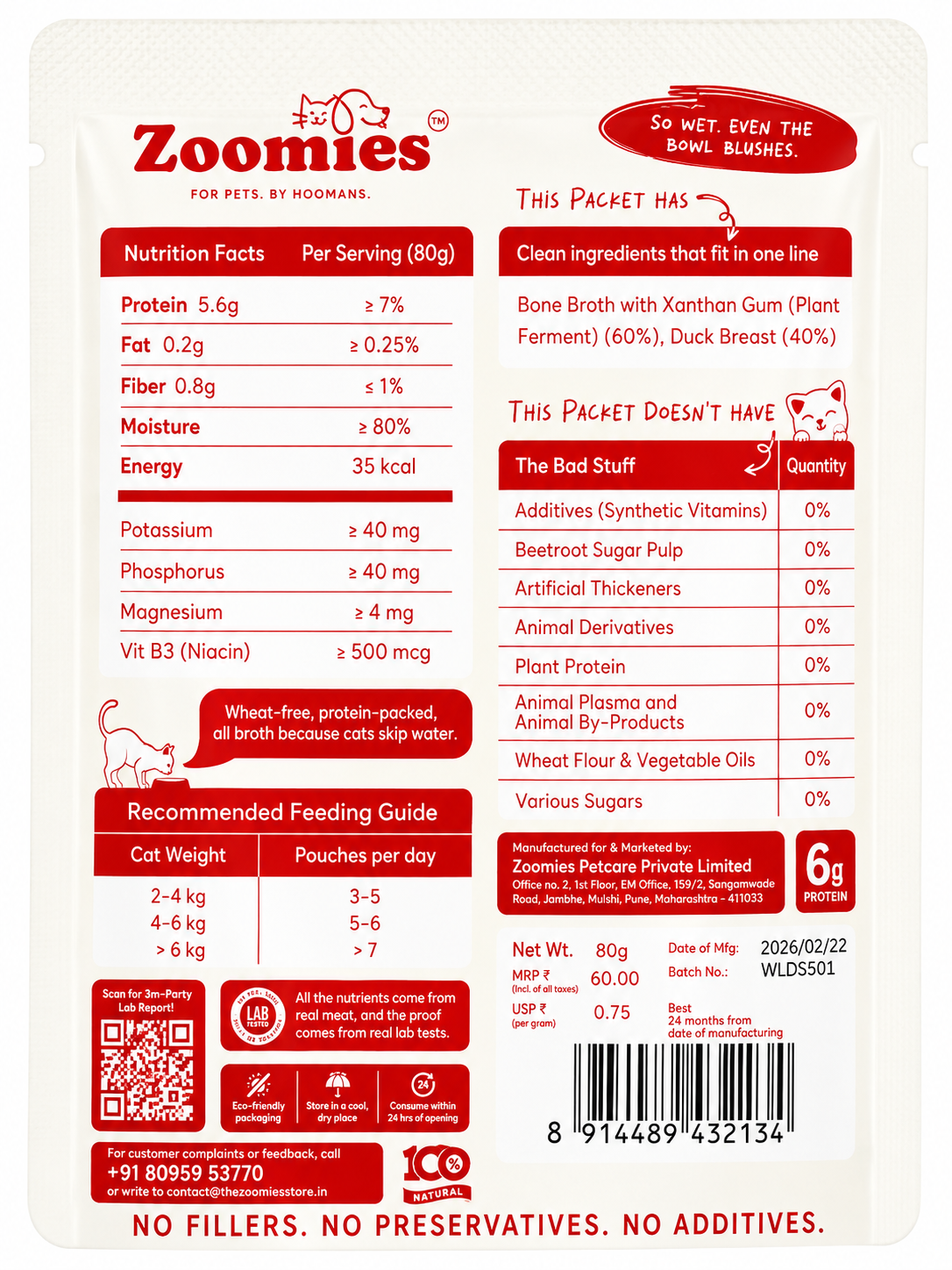 Wet Stuff Life Duck Broth  85g