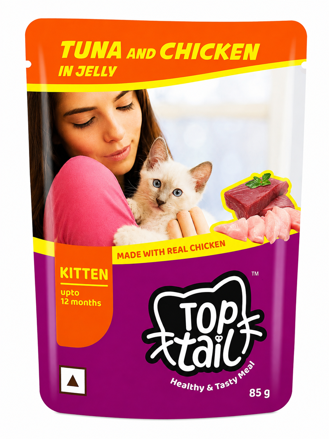 TOP TALL  KITTEN TUNA & CHI   85G