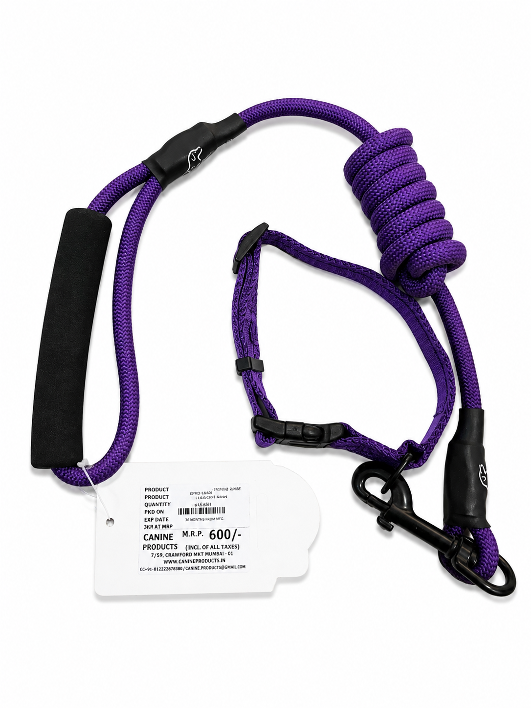 CANINE ROPE LEASE & COLLAR SET DOG