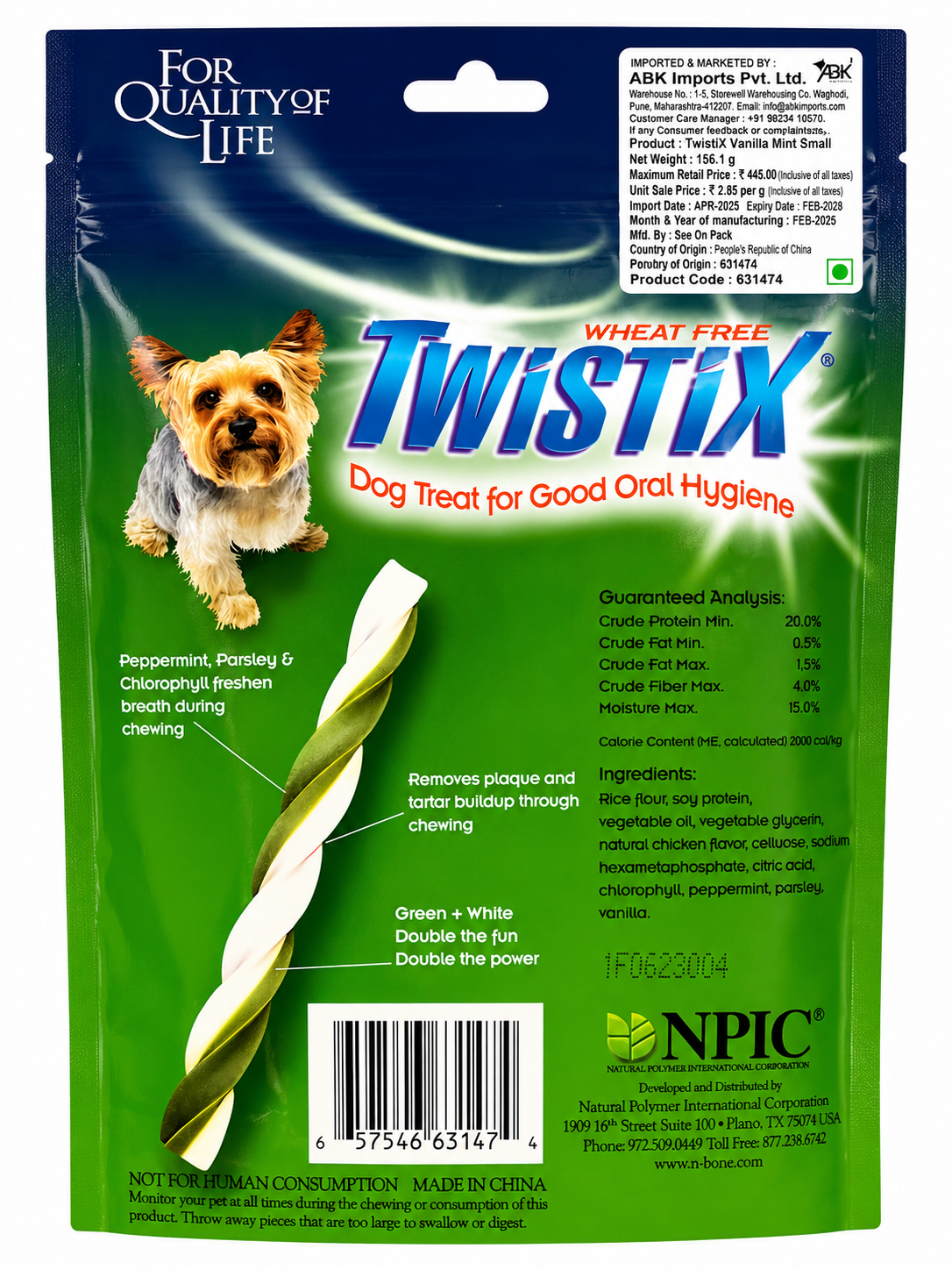 TWISTIX VANILLA MINT SMALL