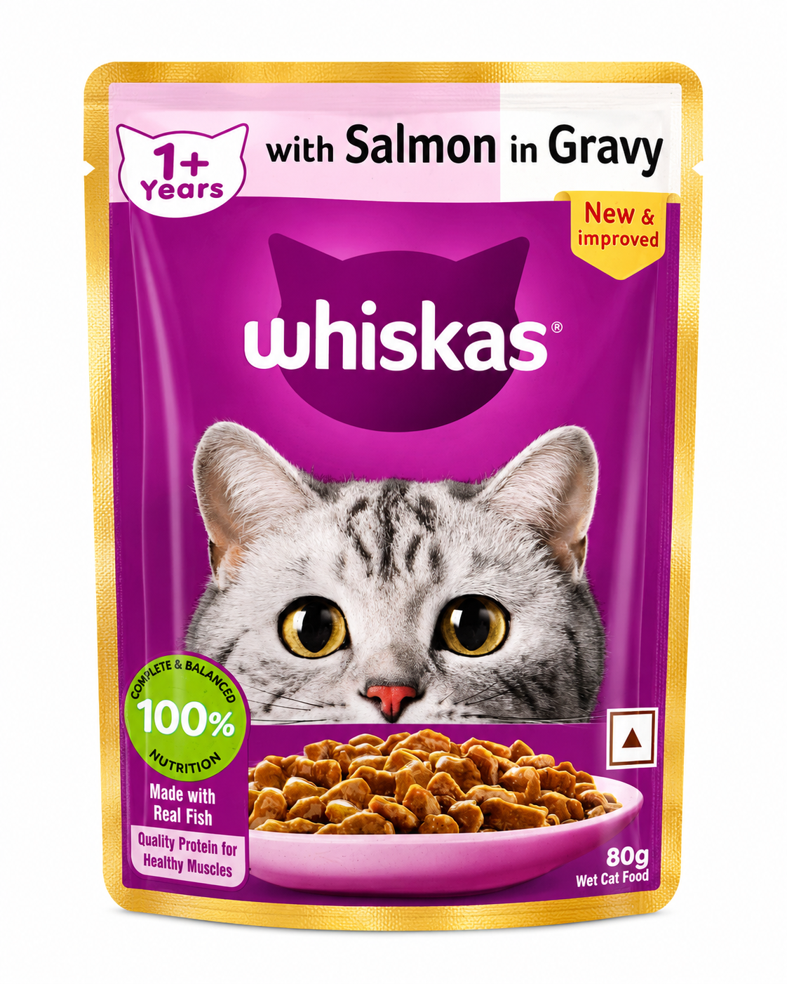 WHISKAS SALMON GRAVY ADULT 85GM