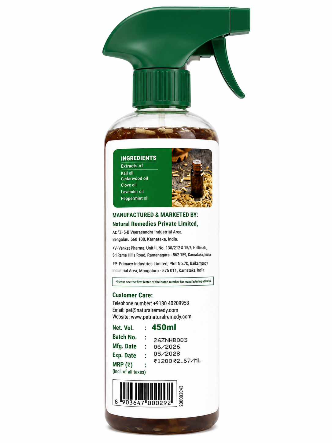 NOMOTICKS ANTI TICK & FLY HOME SPRAY 450ML