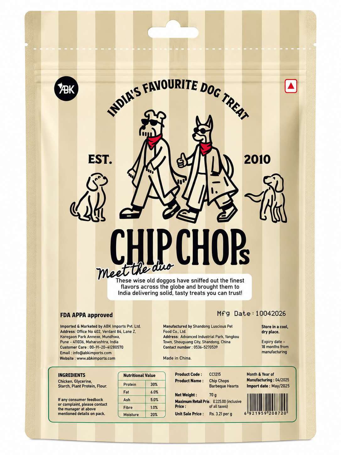 CHIP CHOPS BARBEQUE HEARTS