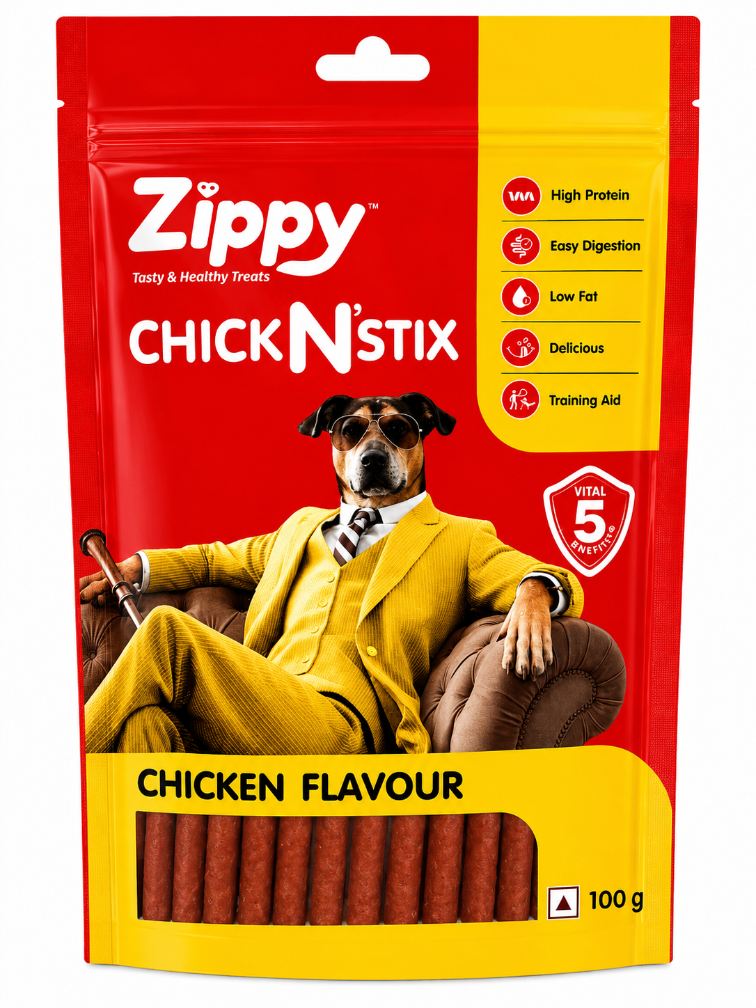 ZIPPY CHICKEN FLAVOR 100 GM