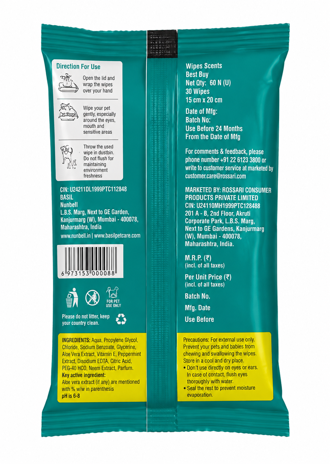LOZALO WIPES 30PCS