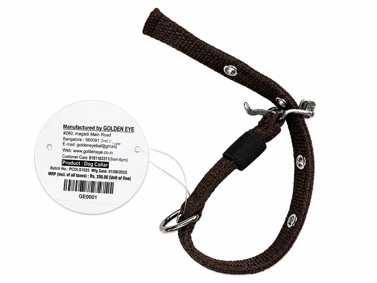 GOLDEN EYE DOG COLLAR 15MM