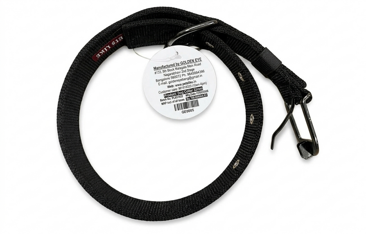 GOLDEN EYE DOG COLLAR 32MM