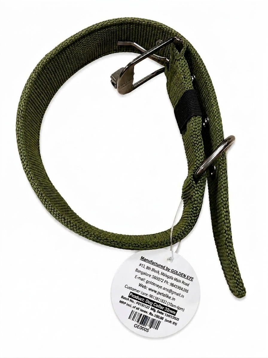 GOLDEN EYE DOG COLLAR 32MM