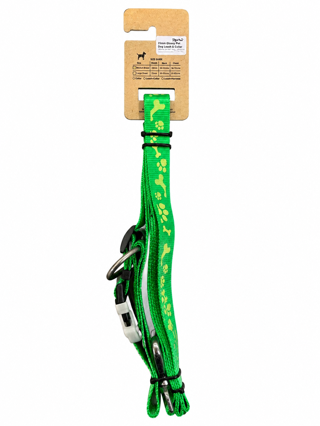 HOLY PAWS LEASE & COLLAR 25MM