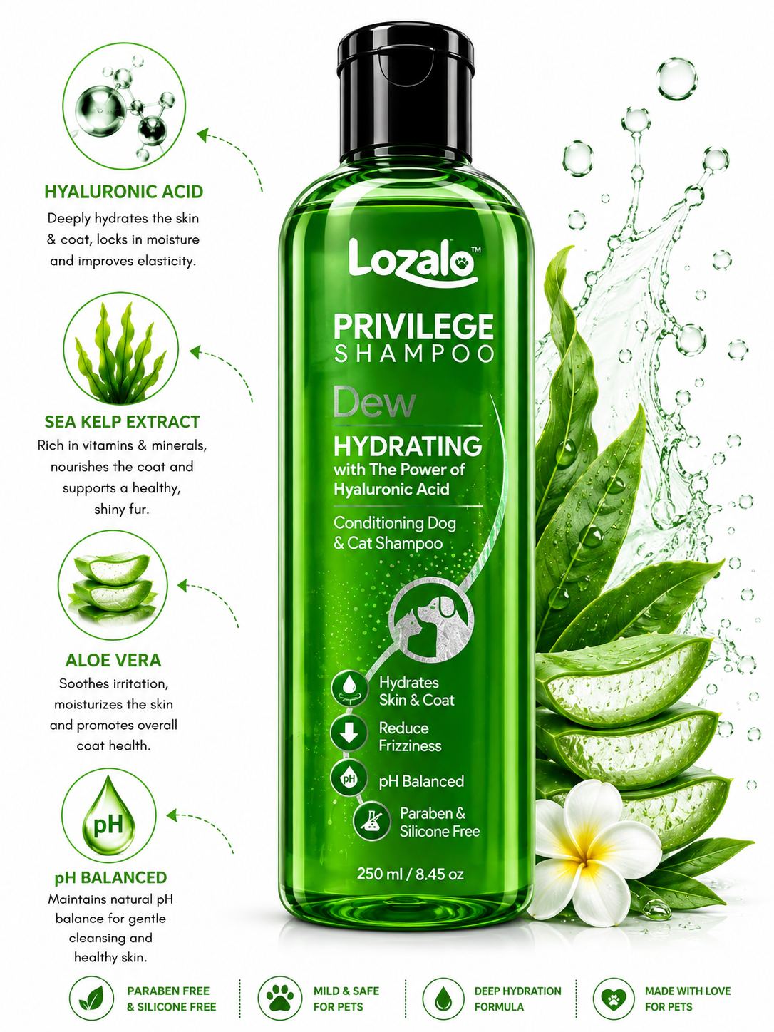 LOZALO DAILY BATH SHAMPOO 250ML