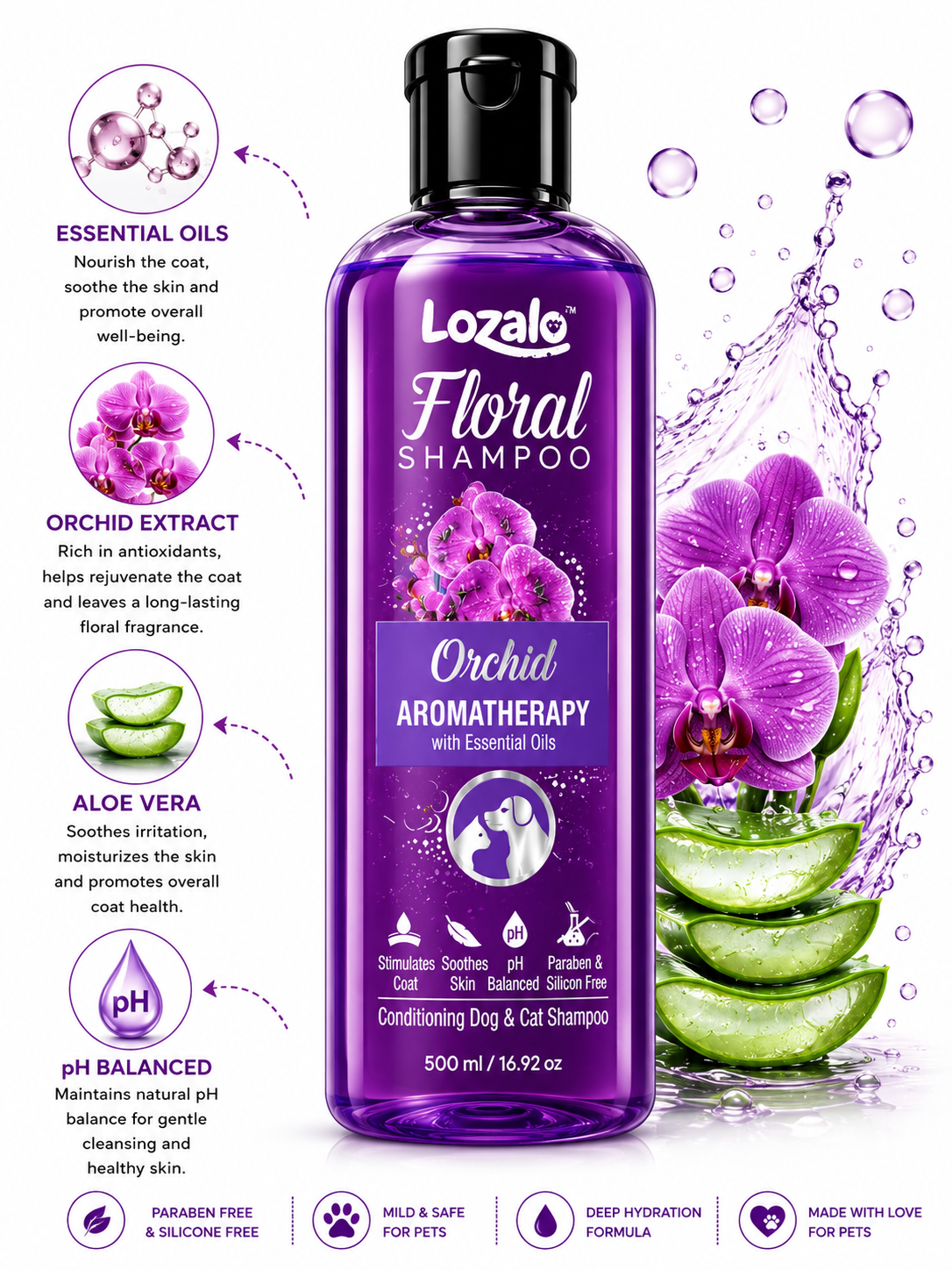 LOZALO DAILY BATH SHAMPOO 500ML