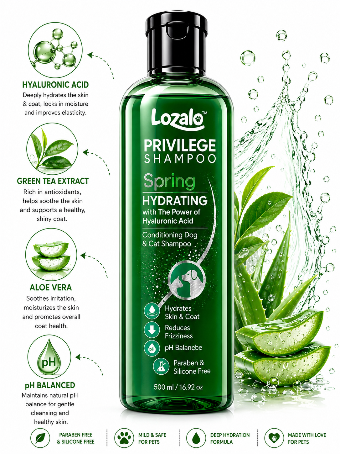 LOZALO DAILY BATH SHAMPOO 500ML