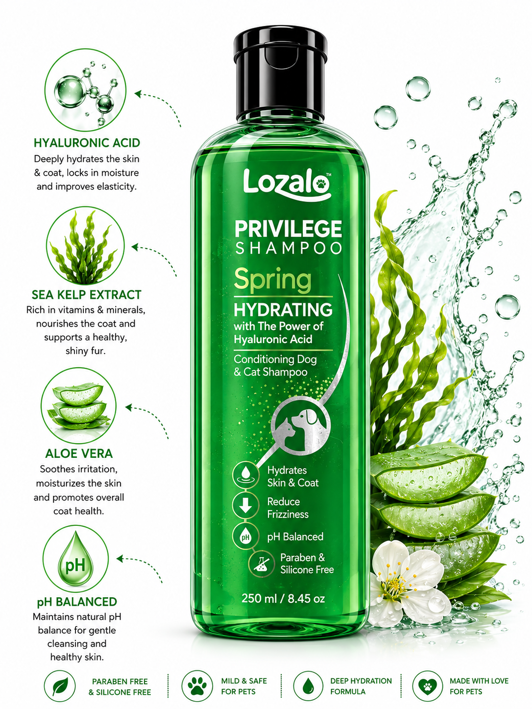 LOZALO DAILY BATH SHAMPOO 250ML