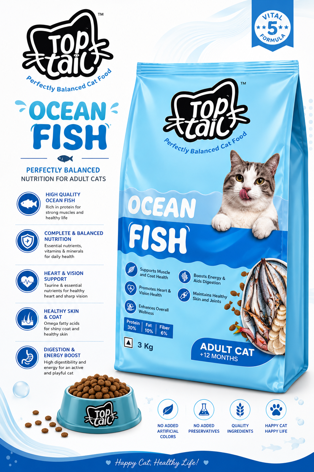 TOP&TAIL OCEAN FISH CAT