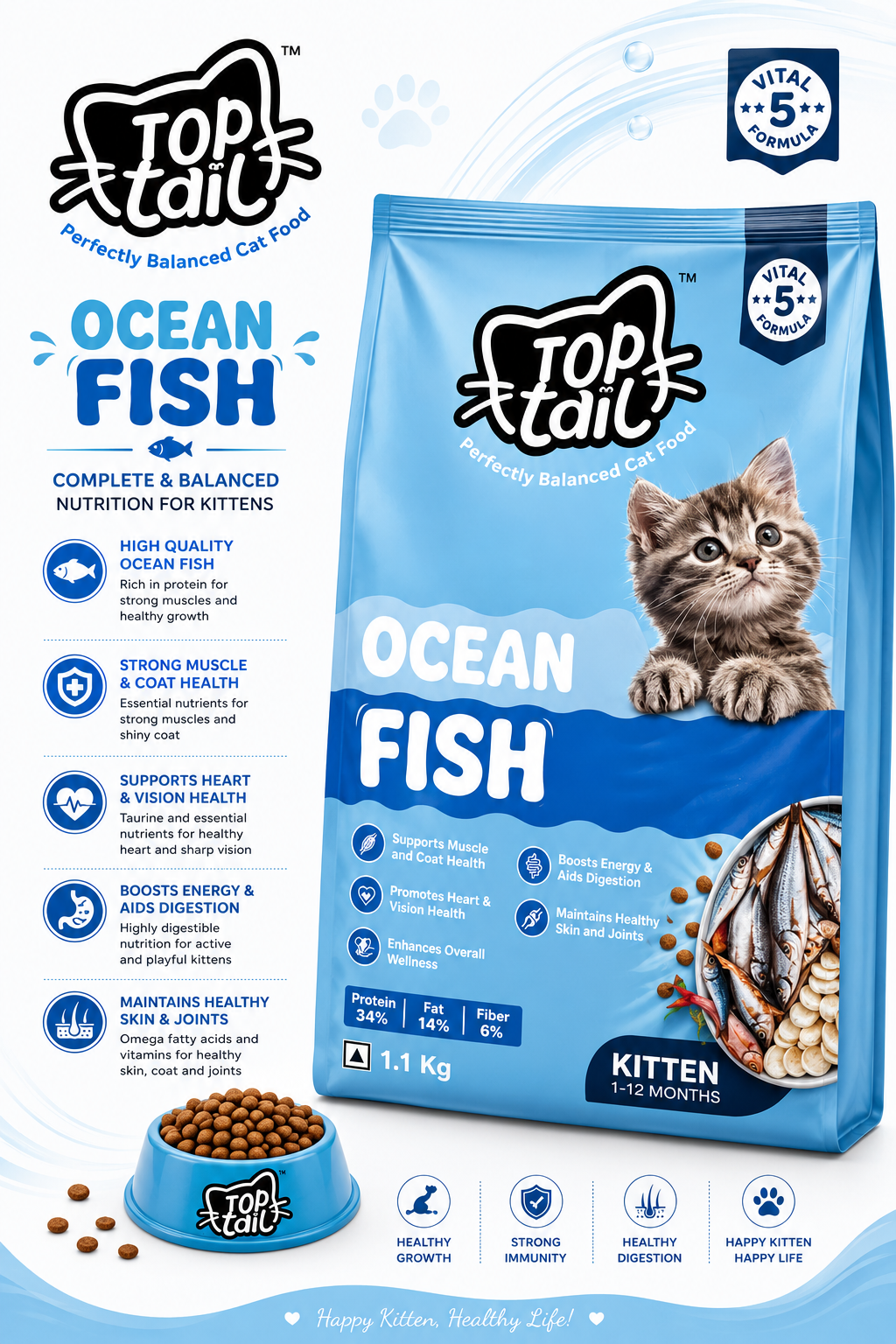 TOP&TAIL OCEAN FISH CAT