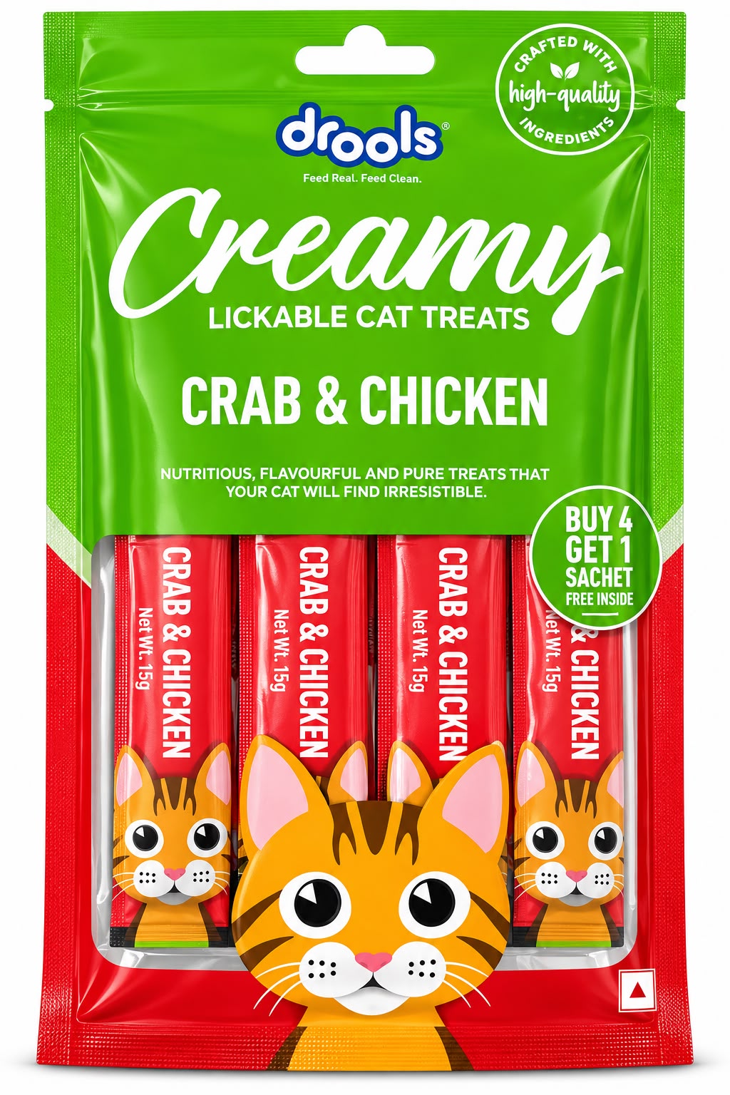 DROOLS CREAMY CRAB & CHICKEN 75 GM