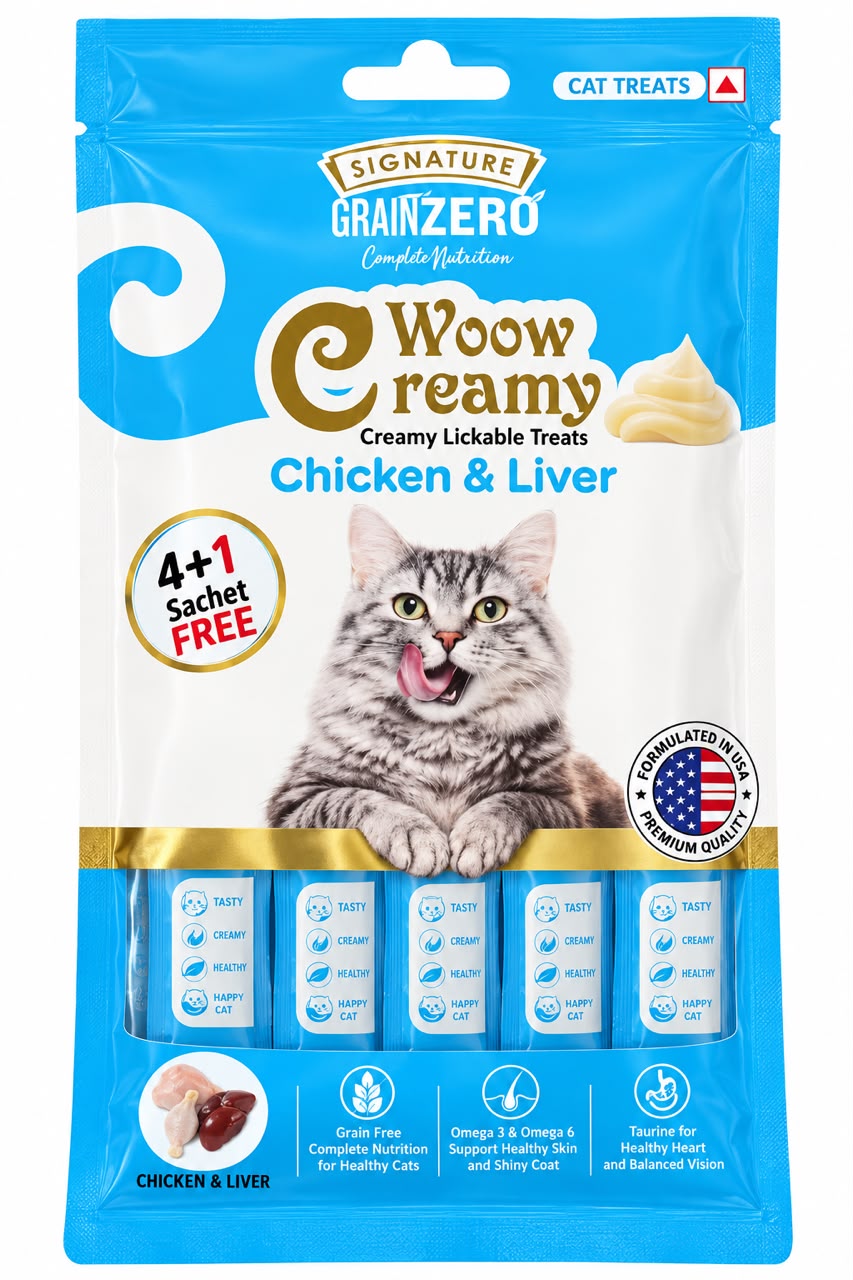 GRAIN ZERO CREAMY TREATS CHICKEN & LIVER 75 GM
