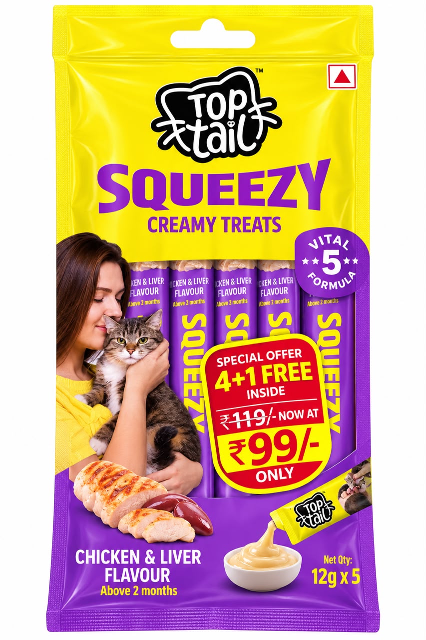 TOP TAILL CREAMY TREAT CHICKEN & LIVER 60GM