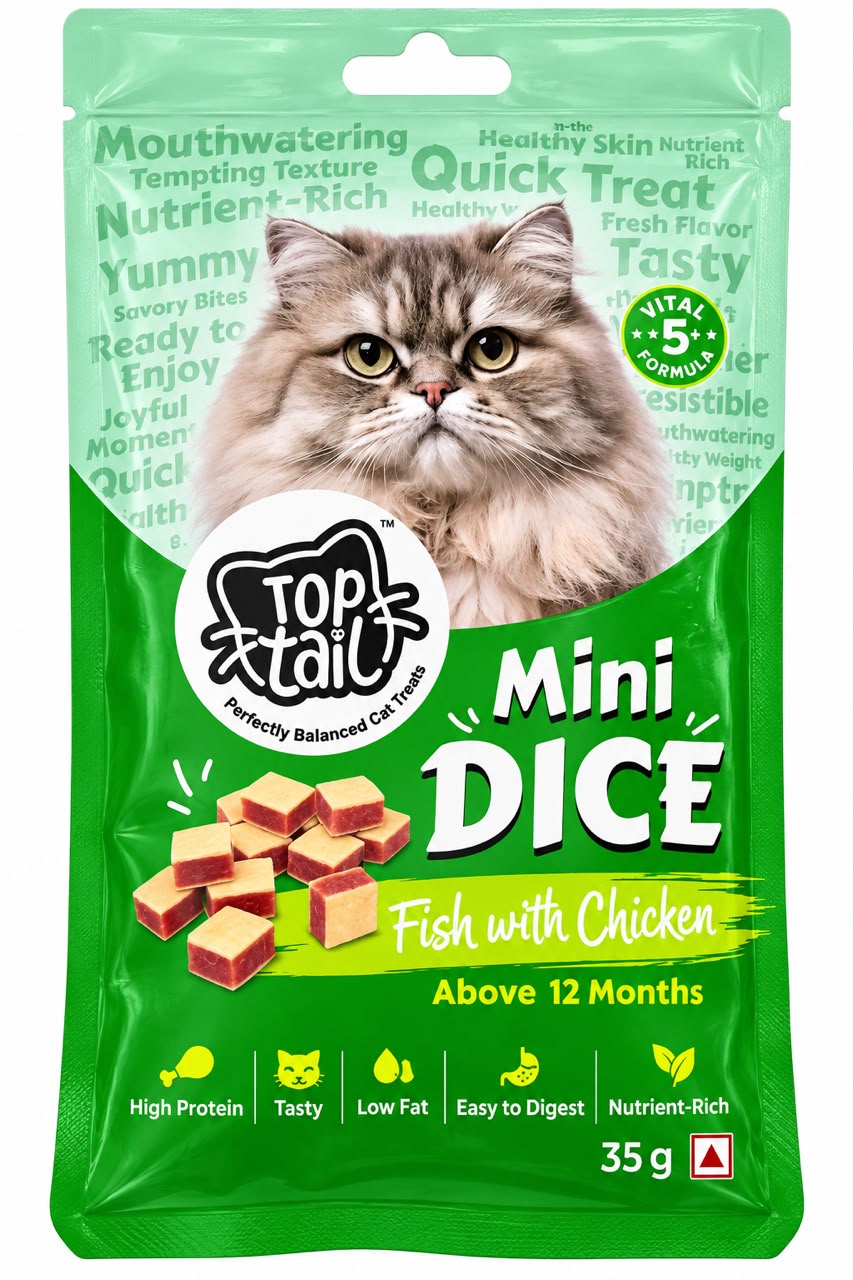 CAT TREAT MINI DICE FLAVOUR 35 GM