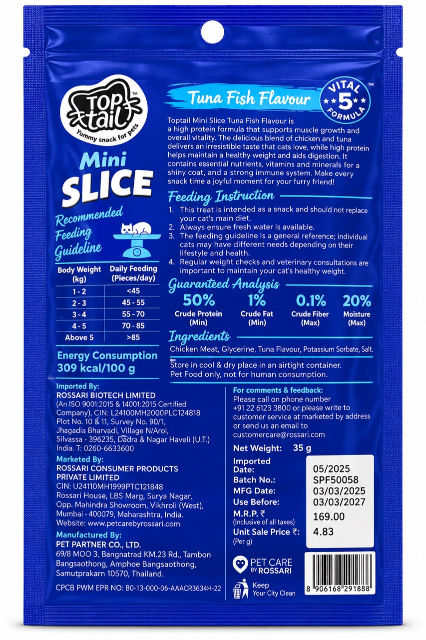 CAT TREAT MINI SLICE 35 GM