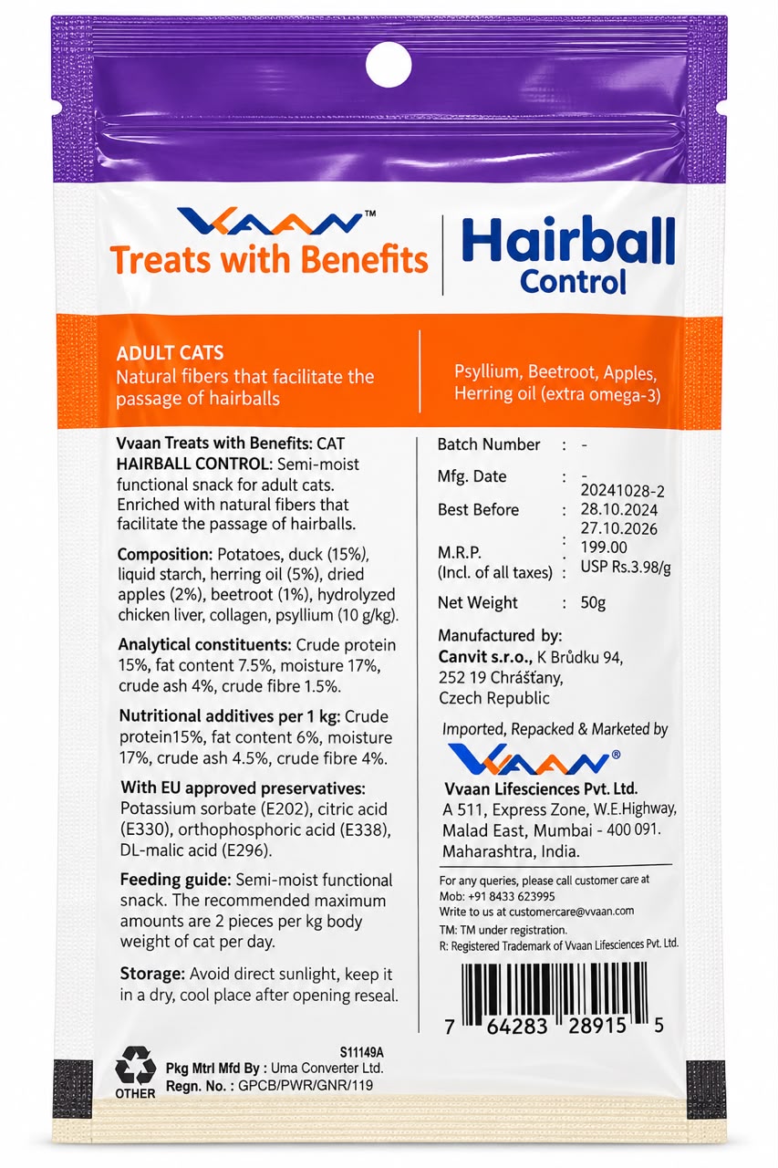 HAIRBALL CONTROL CAT 50G