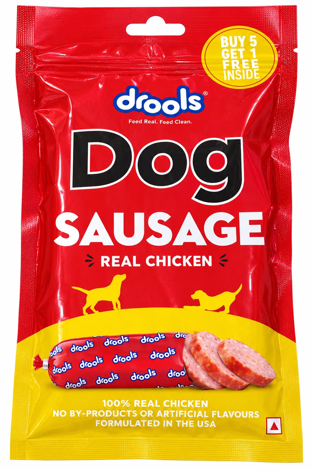 DROOLS DOG SAUSAGE 5+1 PCS\360GM