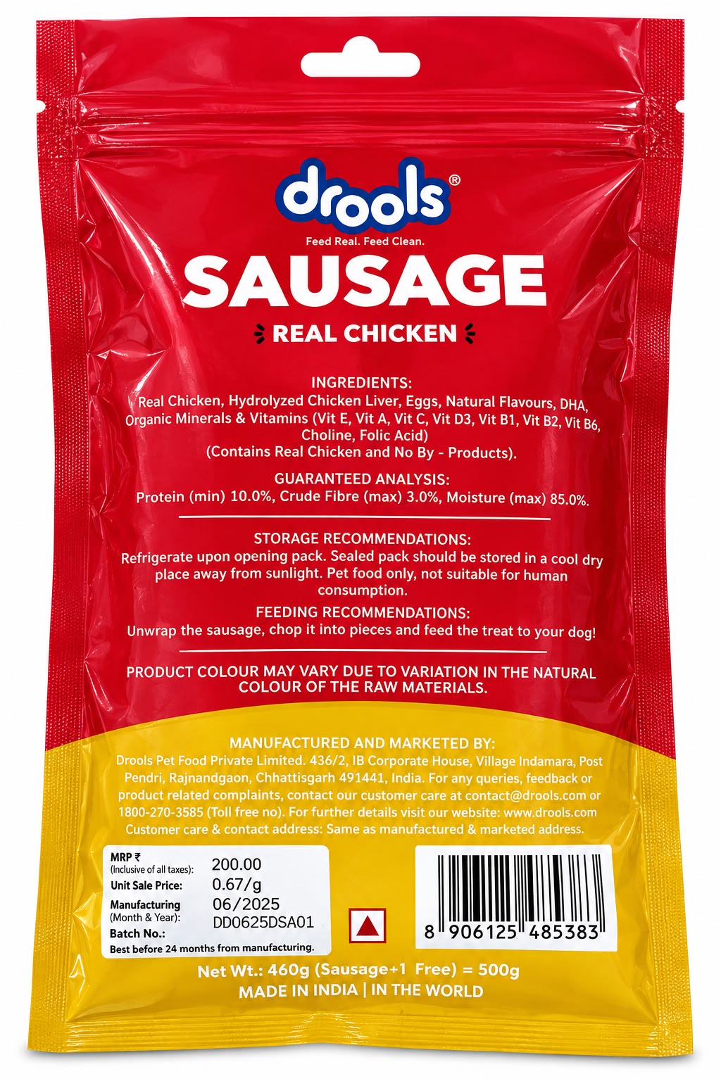 DROOLS DOG SAUSAGE 5+1 PCS\360GM