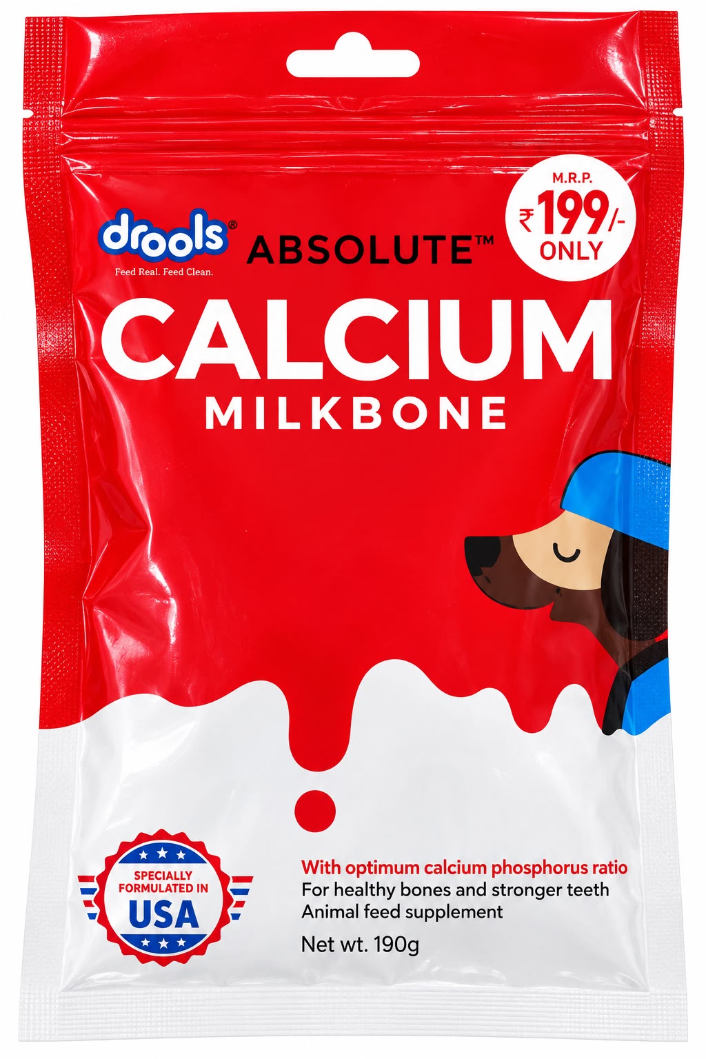 ABSOLUTE CALCIUM BONE 20 PCE\190GM