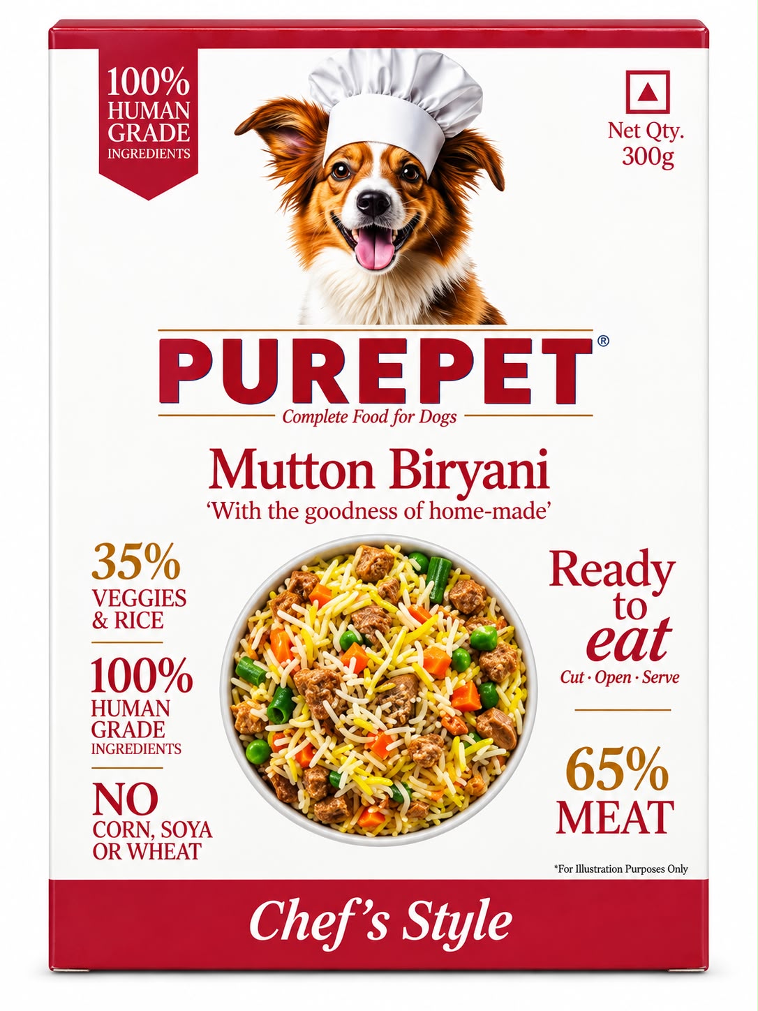 PUREPET MOTTON  BIRYANI 300GM