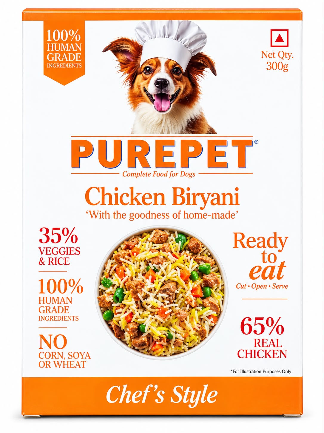 PUREPET CHICKEN BIRYANI 300GM