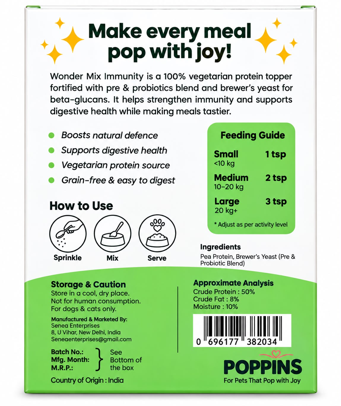 POPPINS WONDER MIX IMMUNITY 120GM