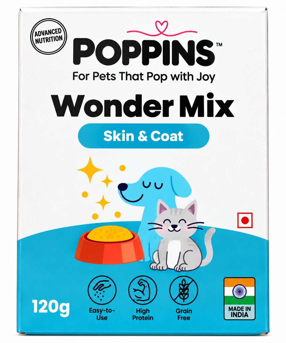 POPPINS WONDER MIX (SKIN&COAT) 120GM