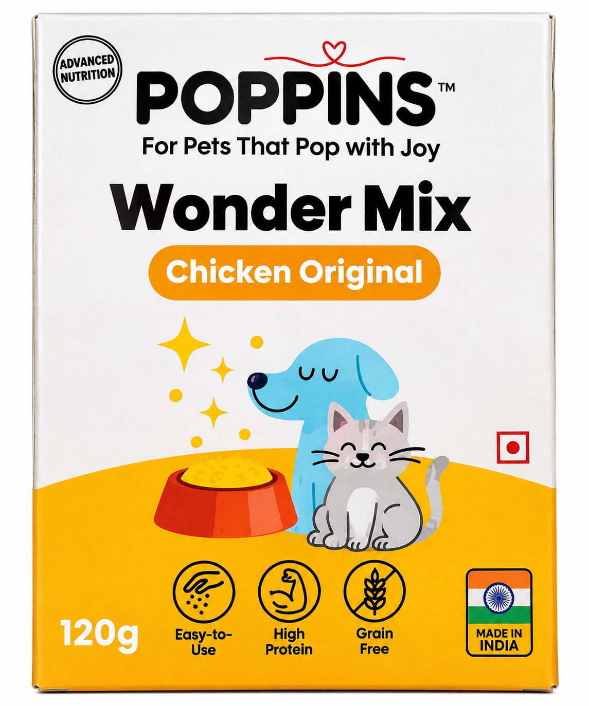 POPPINS WONDER MIX (CHICKEN ORIGNAL) 120GM