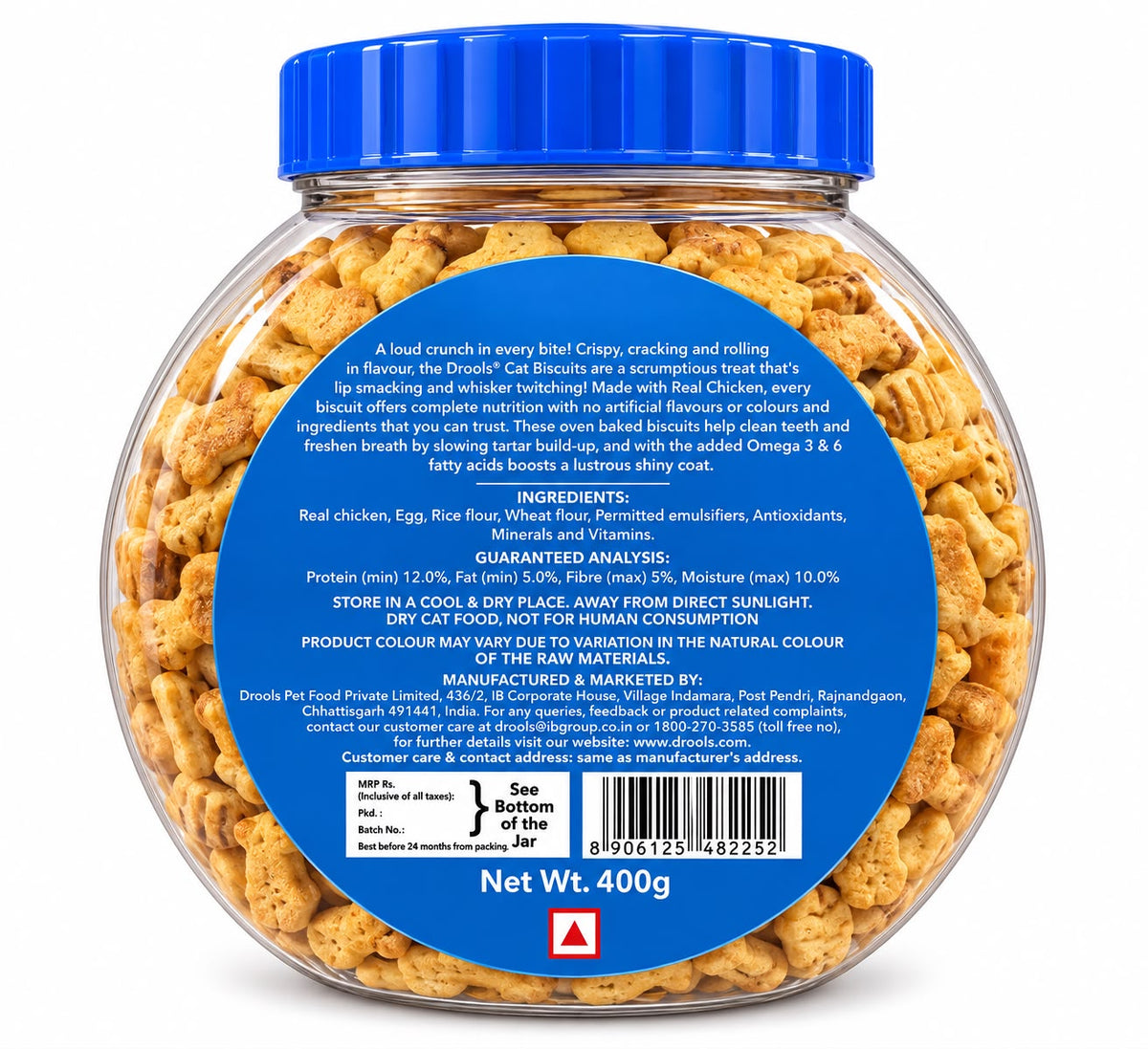 DROOLS CAT BISCUIT 400G