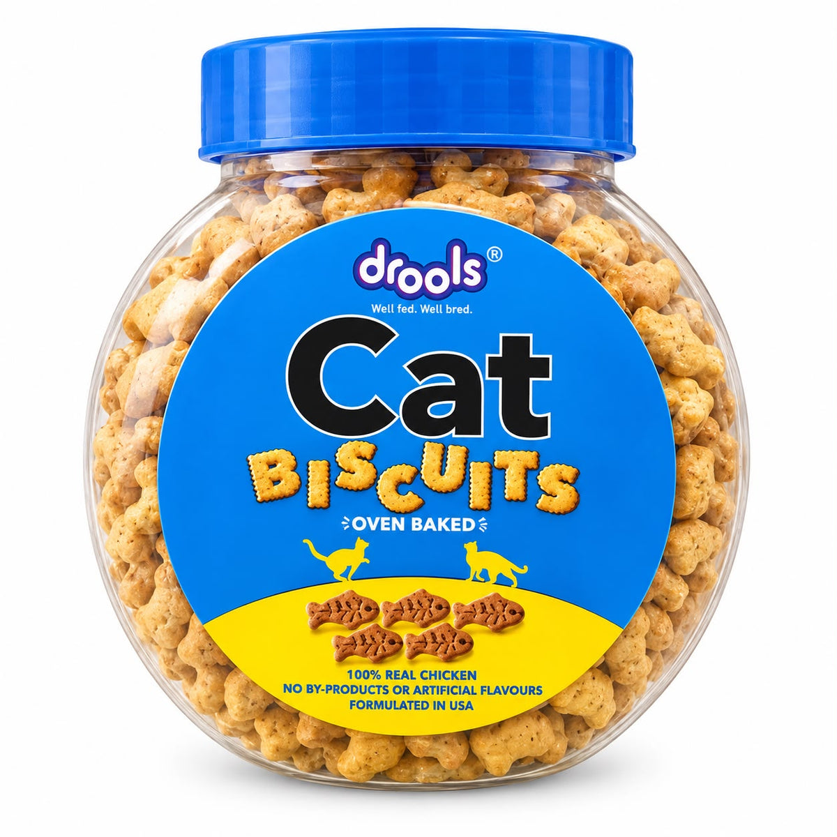 DROOLS CAT BISCUIT 110G JAR